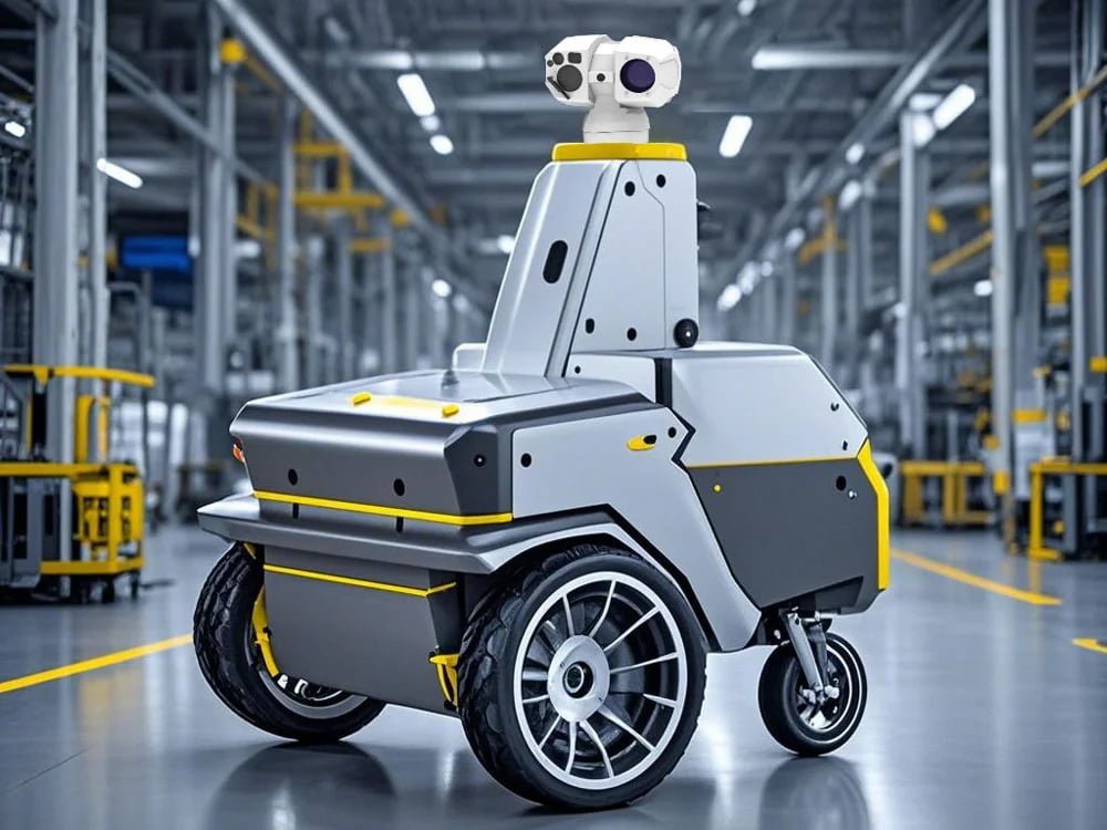 Multi-Sensor Thermal PTZ Camera with Laser Rangefinder and GPS for Outdoor Surveillance