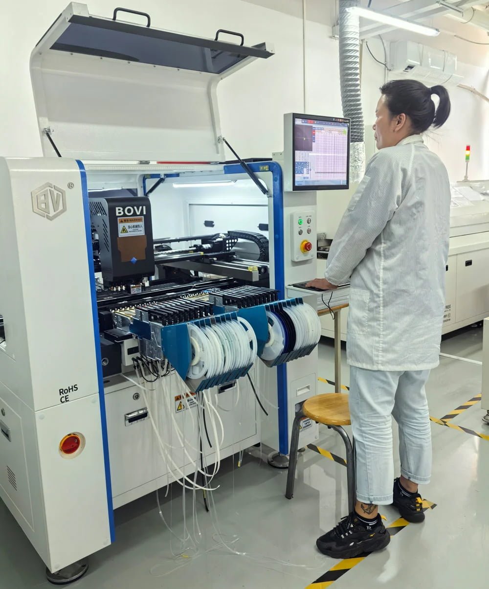 JEC SMT production lines for thermal PTZ camera systems
