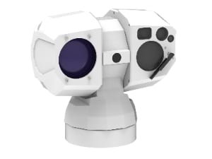 Multi-Sensor Thermal PTZ Camera with Laser Rangefinder and GPS for Outdoor Surveillance