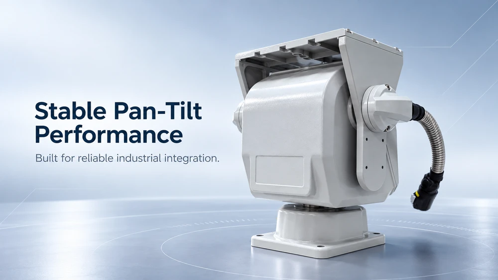 JEC industrial pan-tilt unit designed for stable motion and precise sensor positioning